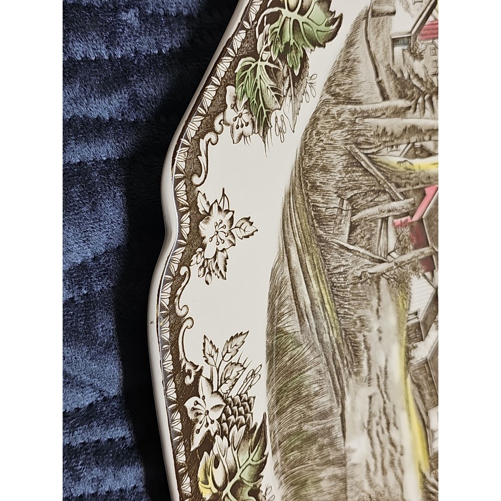 Johnson Brothers Friendly Village Large Oval Serving Platter - Village Scene 20" - Picture 9 of 10